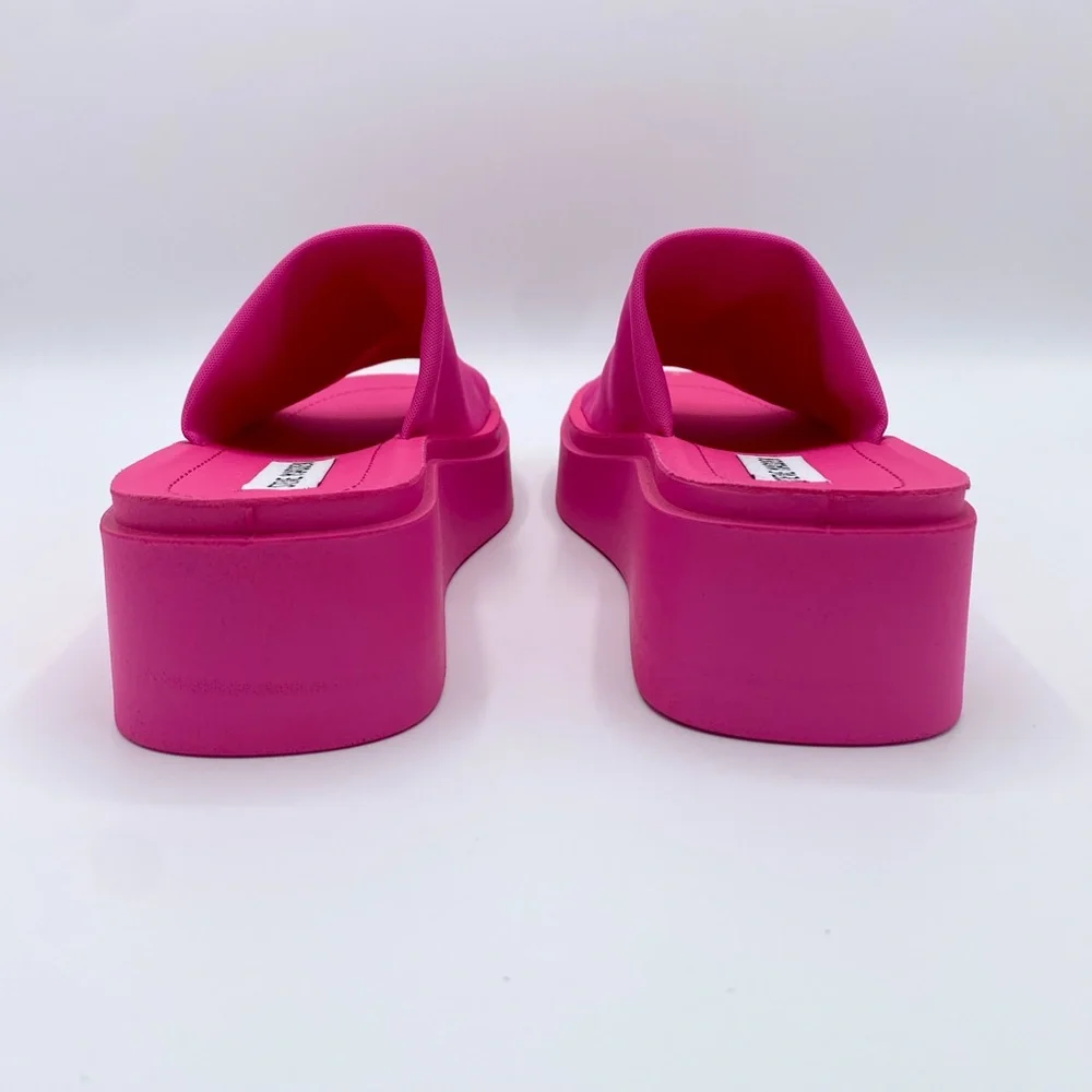Steve Madden Pink Gimmee Platform Wedge Sandal